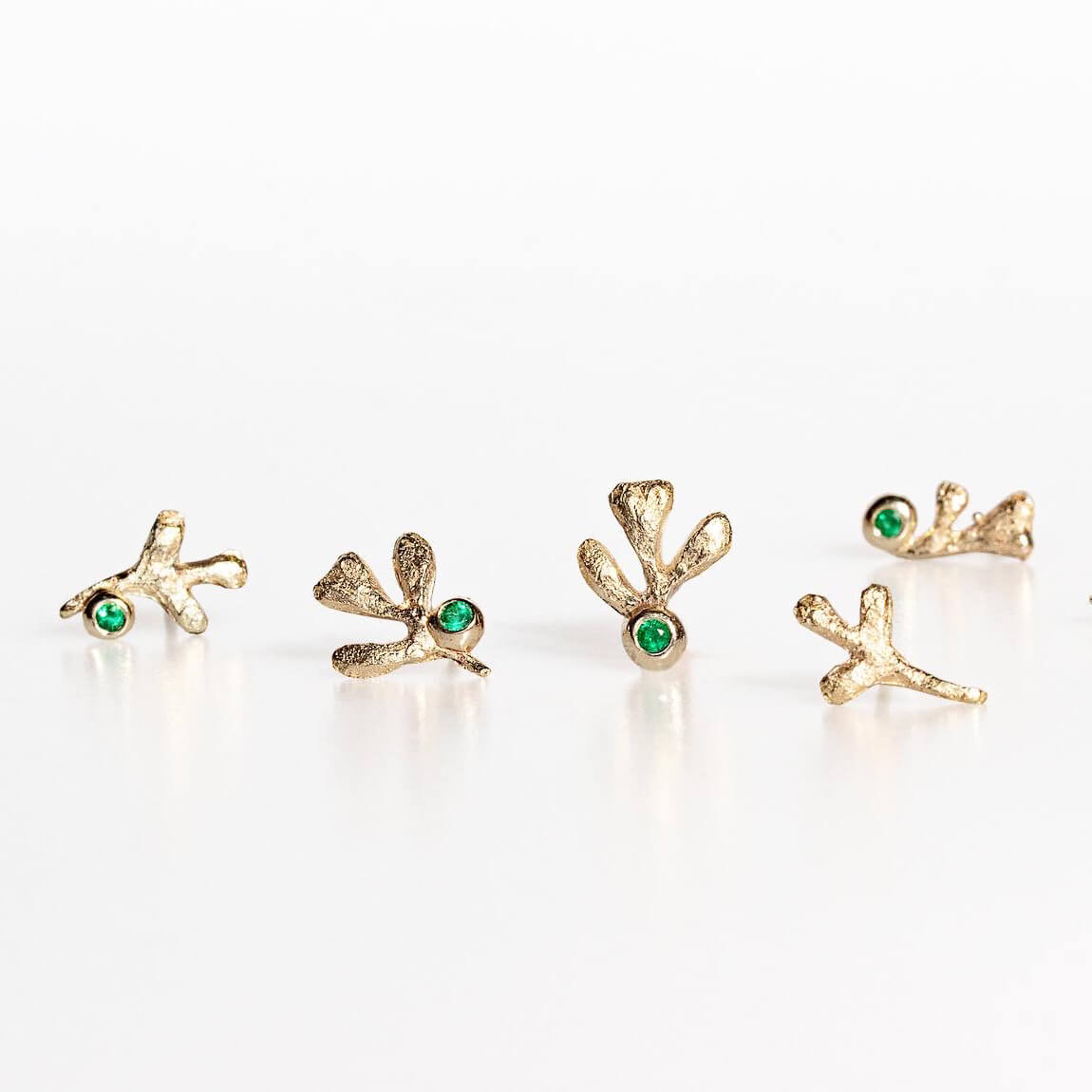 Ruth's earrings with Emeralds