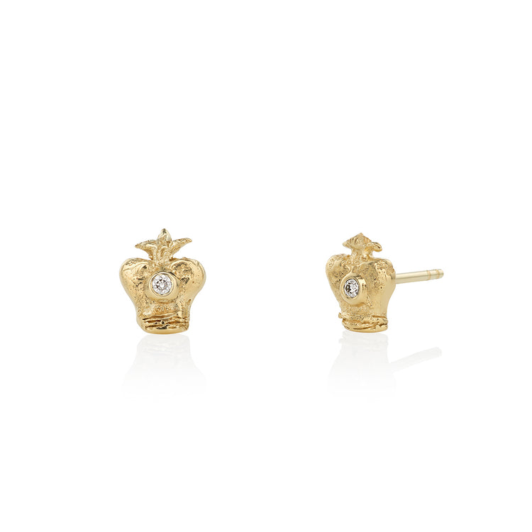Crown earrings