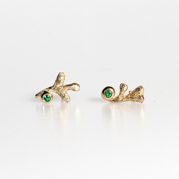 Earrings with emeralds Rue S