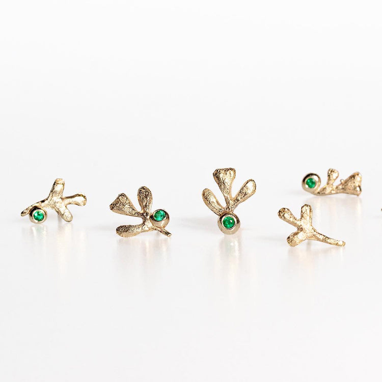 Earrings with emeralds Rue S