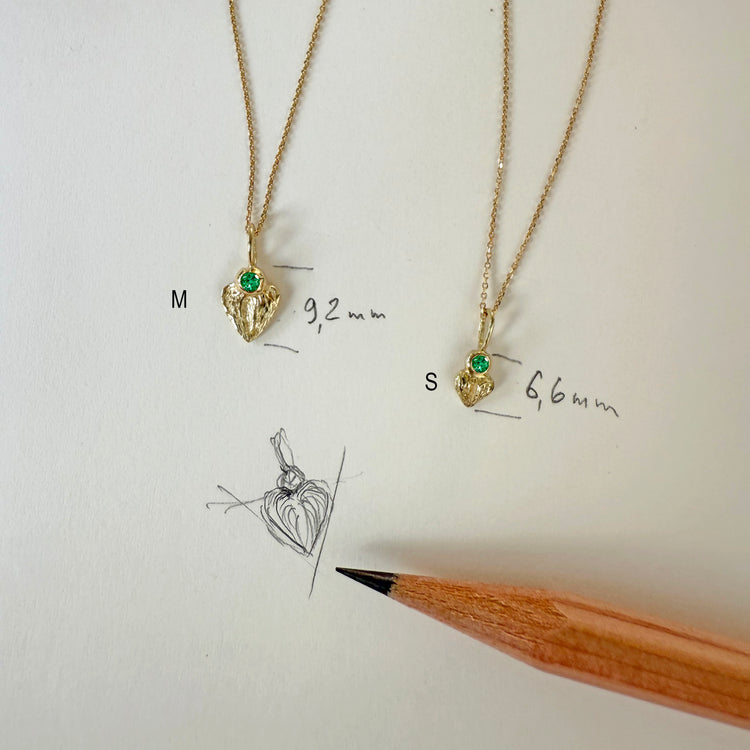 Pendant with emerald Sirdis - Angelo Sparnai M