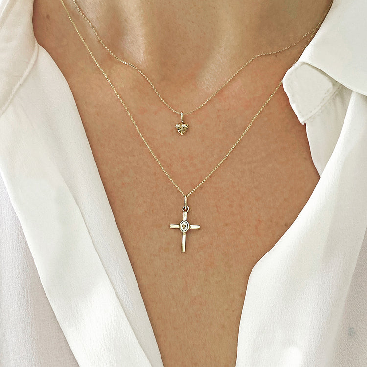 Pendant Cross With Lily