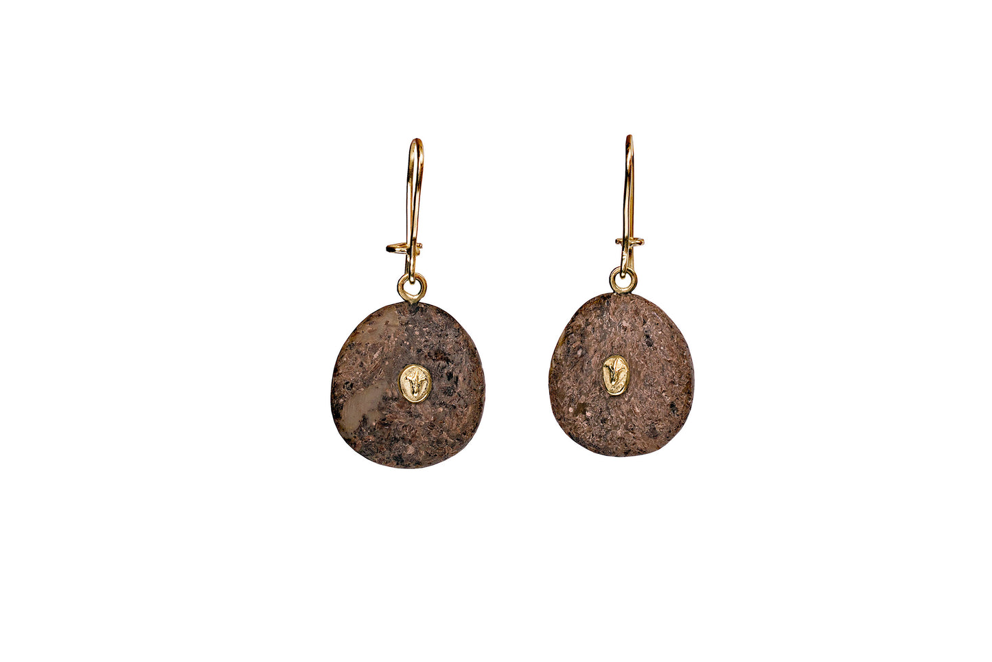 Earrings with Black Amber