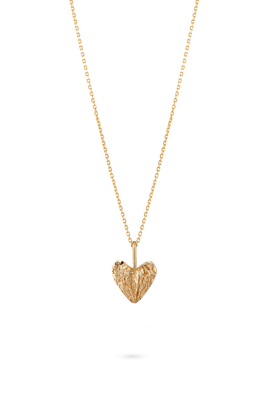 Heart Necklace - Angel's Wings / M