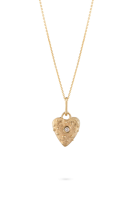 Heart Necklace with Diamond