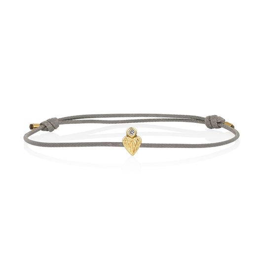 Heart Bracelet - Angel Wings with Diamond