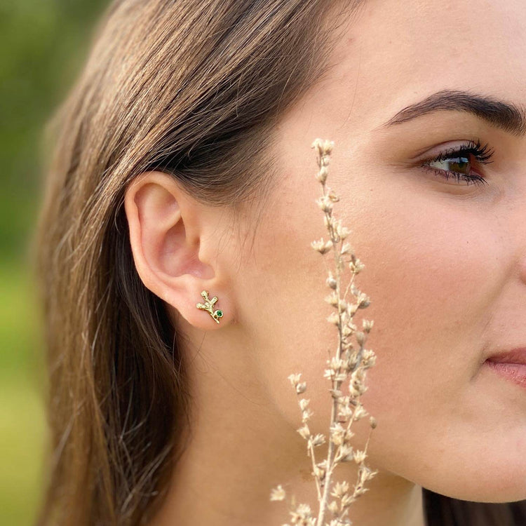 Ruth's earrings with Emeralds S