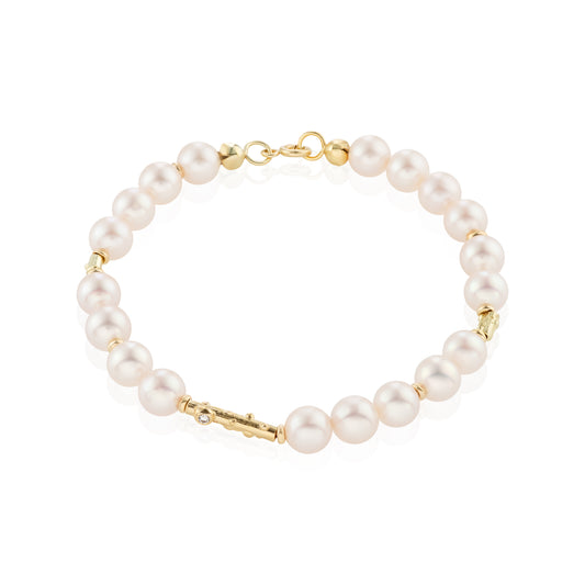 Necklase with Akoya pearls Twig
