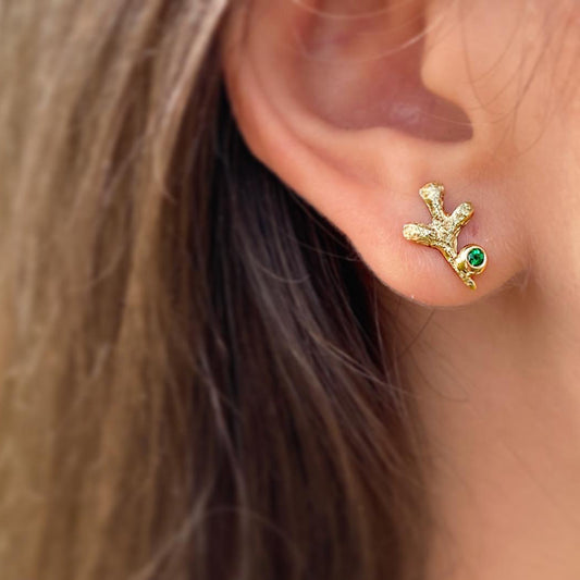 Earrings with emeralds Rue S