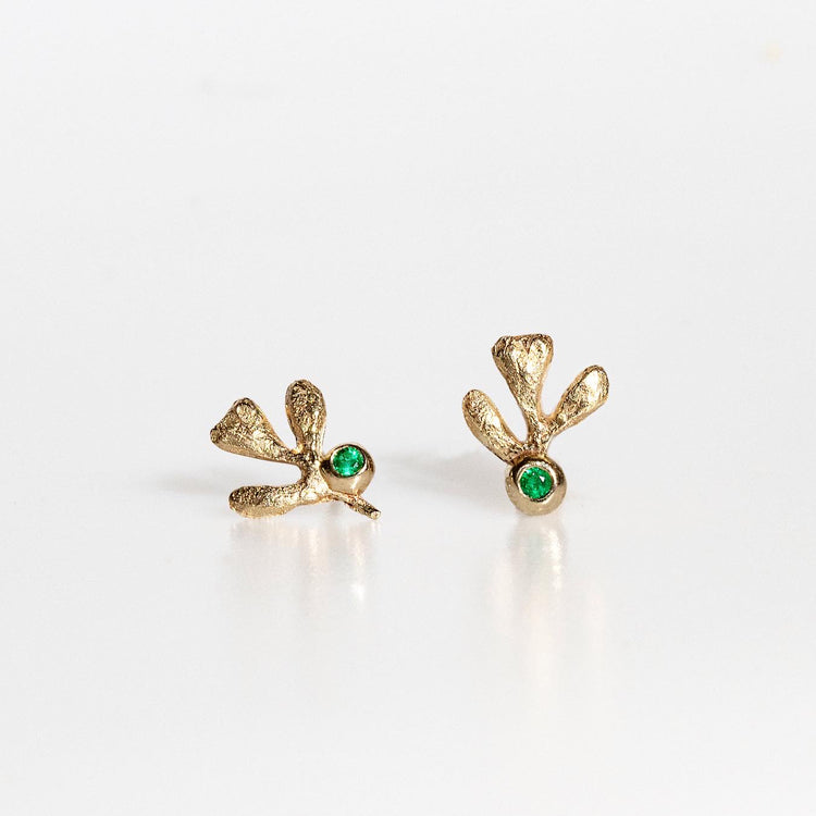 Earrings with emeralds Rue