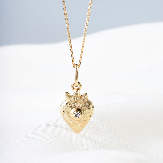 Pendant Heart with Crown