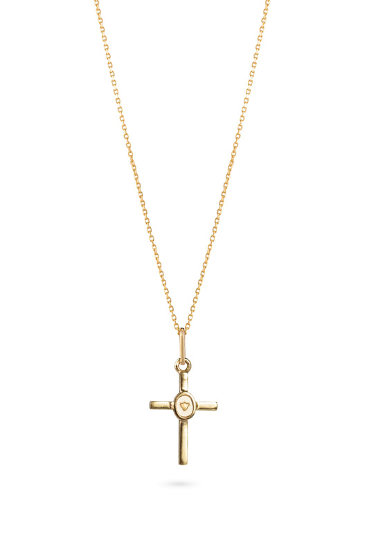 Necklace - Cross with Lily